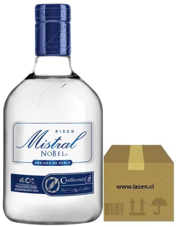 [Pisco] PISCO MISTRAL NOBEL CRISTALINO 40º 750CC CAJAx6