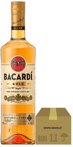 [Ron] RON BACARDI GOLD 750CC CAJAx12