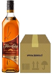 [Ron] RON FLOR DE CAÑA AÑEJO ORO 37.5° 750CC 4AÑOS CAJAx12