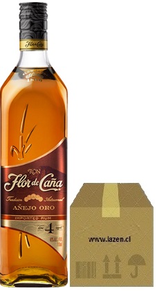 [Ron] RON FLOR DE CAÑA 4 AÑOS 40° 1750CC CAJAx6