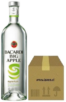 [Ron] RON BACARDI BIG APPLE 35° 750CC CAJAx12